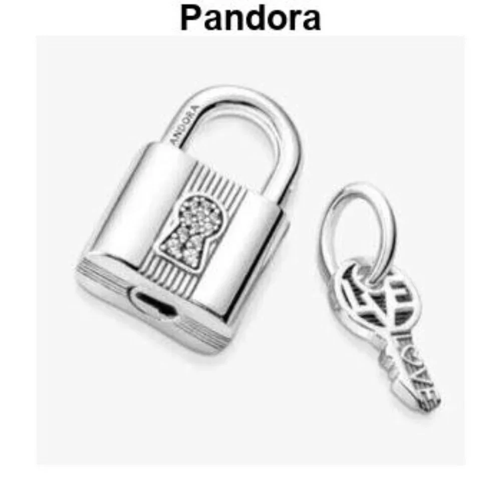 Pandora Padlock and Key Dangle Charm